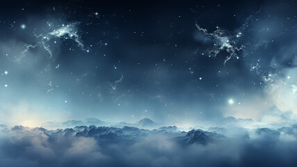 Wall Mural - Abstract dark background, mysterious space postcard