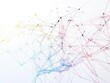 © TPS Studio - Abstract Network of Colorful Lines and Nodes on a White Background Representing Digital Connectivity and Data Exchange