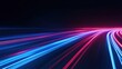 © Nuchylee - Vibrant light trails in blue and pink produce a dynamic motion effect, perfect for technology, speed and energy themes.