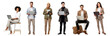 © Rawpixel.com - Business people using digital device png cut out element set