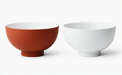 An isolated mockup of a white ceramic dog bowl with a snack