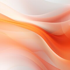 Pastel tone electric orange white gradient defocused abstract photo smooth lines pantone color background