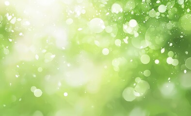 Poster - Abstract green bokeh background