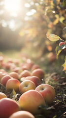 Canvas Print - Artisanal Cider Production in a Rustic Orchard Setting  