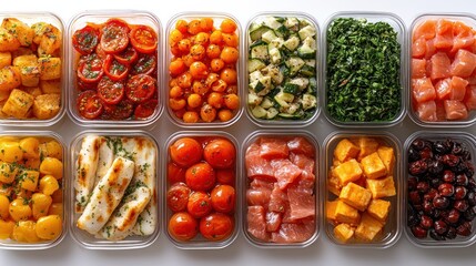 Assortment of Food in Containers