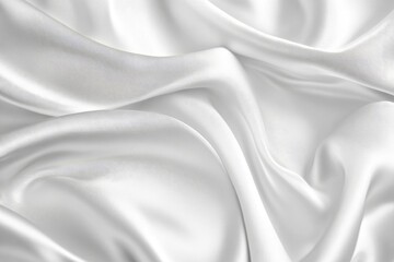 White gray satin texture that is white silver fabric silk panorama background with beautiful soft blur pattern natural , ai