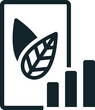 © Mariia - Green business growing showing sustainability progress with graph icon
