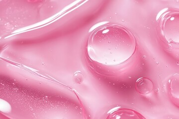 Sticker - Pink liquid with bubbles