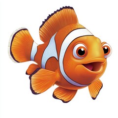 Wall Mural - vector graphic of a clownfish