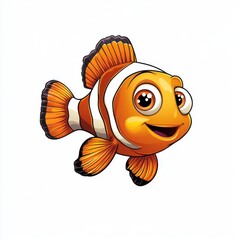 Wall Mural - vector graphic of a clownfish