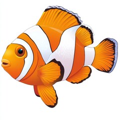 Wall Mural - vector graphic of a clownfish