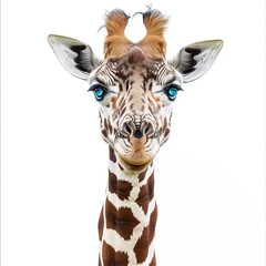 Wall Mural - giraffe head isolated