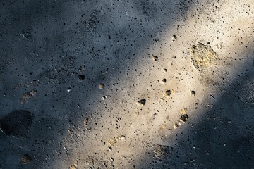 Canvas Print - Sunlight on rough concrete