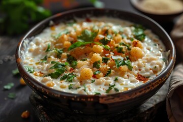 Wall Mural - Refreshing boondi raita made with yogurt and spiced boondi