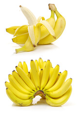 Wall Mural - Banana isolated on white background 