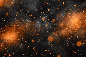 Wall Mural - Sparkling golden dust particles on dark background