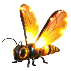 Canvas Print - Glowing Firefly Nightlight on transparent 