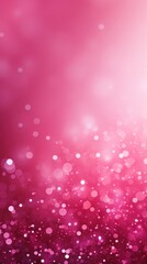 Pink banner dark bokeh particles glitter awards dust gradient abstract background. Futuristic glittering in space on pink background blank empty with copy space