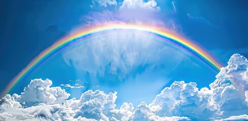Wall Mural - Rainbow in the sky