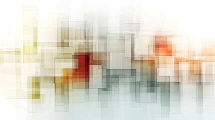 Wall Mural - abstract geometric shapes create a vibrant and dynamic composition with warm and cool colors blendin