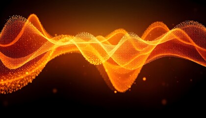 Wall Mural - glowing waves and background
