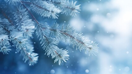 Sticker - Pine tree snow backgrounds snowflake.