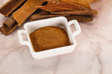 Sticker - Natural Cinnamon powder with sticks