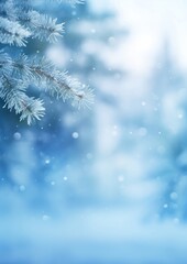 Sticker - Pine tree snow backgrounds snowflake.