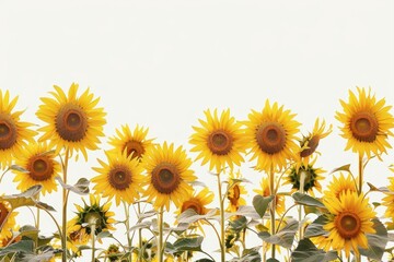 Wall Mural - Sunflower flowers outdoors blossom nature.