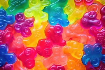 Canvas Print - Jelly food confectionery backgrounds.