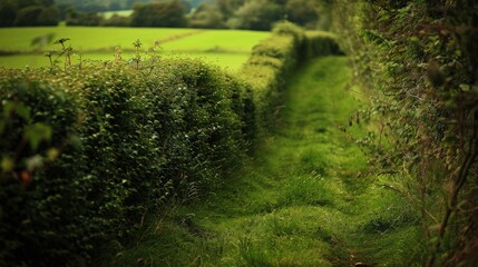 Hedgerow: Traditional Agricultural Practice in English Countryside