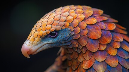 Canvas Print - A Close-up of a Scaled Bird