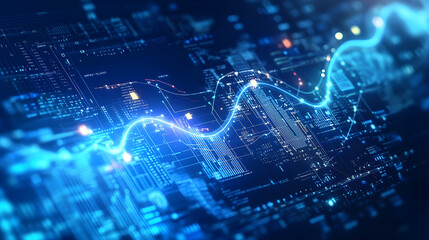 Abstract Financial Data with Digital Growth Curve