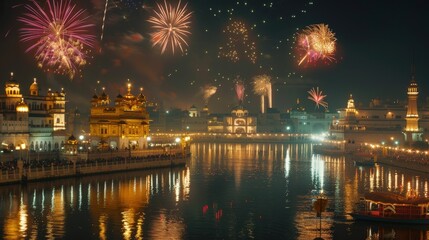 Wall Mural - Picture the historical significance of fireworks in cultural celebrations around the world, from Independence Day in the United States to Diwali in India