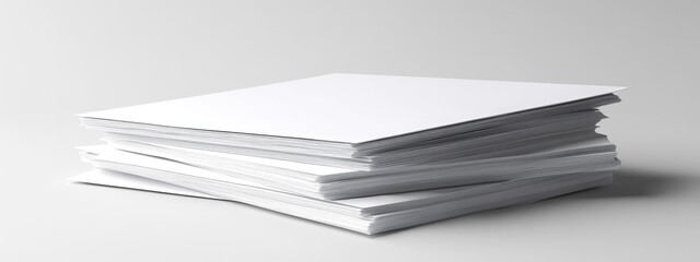 Sticker - 3D Rendering of a White Paper