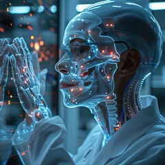 Fototapete - Digital Anatomy.