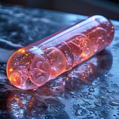 Poster - Glowing Glass Tube.