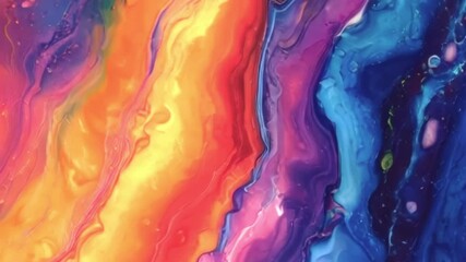 Fototapete - Colorful animation with intertwining shapes that resemble galactic structures
