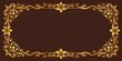 © Nasnunt - Vintage golden floral retro corner border or rectangle frame on a background, Vintage, golden, floral, retro, corner, border