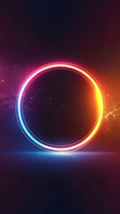 Wall Mural - abstract background of circle