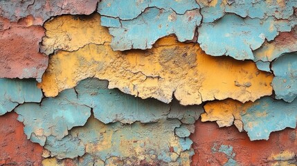 Wall Mural - Abstract Peeling Paint Texture