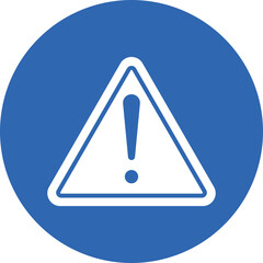 Sticker - Warning glyph circle icon