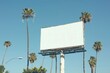 © Rawpixel.com - Big white blank billboard tree advertisement arecaceae.
