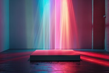 Decomposition of white light on seven colors