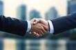 © Rawpixel.com - American Business men hand holding handshake adult city.