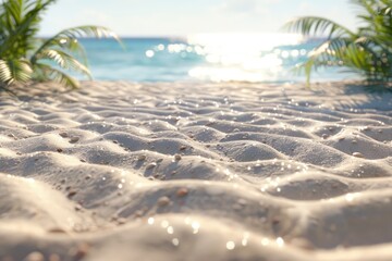 Wall Mural - sand and Caribbean sea