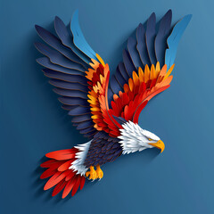 The eagle vector image