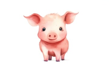 Poster - Pig mammal animal cute.