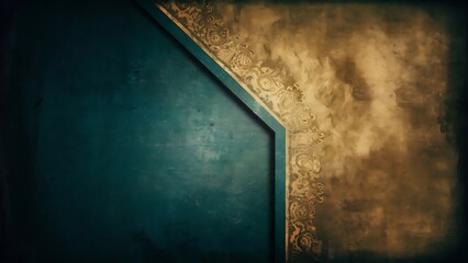 Dark blue background with abstract highlight corner and vintage grunge background texture