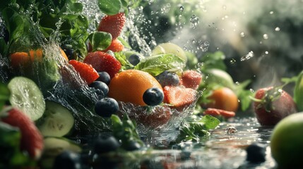 Wall Mural - a refreshing meal